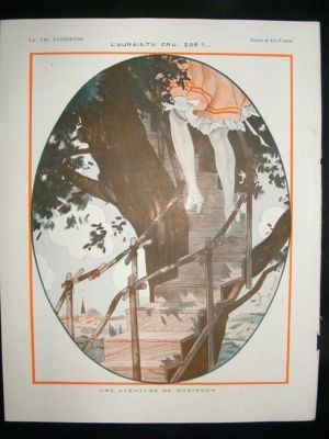 La Vie Parisienne Art Deco Print 1923 L'Aurais-Tu Cru,