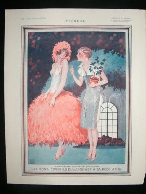 La Vie Parisienne Art Deco Print 1924 Floreal by Leonnec