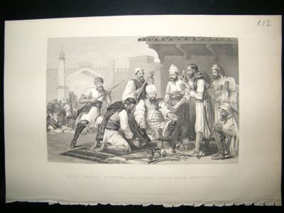 Indian Mutiny War 1861 Sikh Troops, Spoils from Mutinee