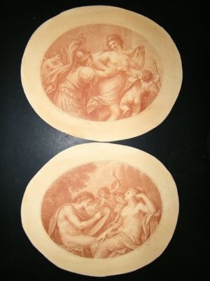 Bartolozzi after Cipriani C1780 Stipple Engravings (2)