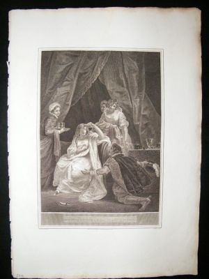 Queen Elizabeth & Earl of Essex 1806 Folio Antique Prin