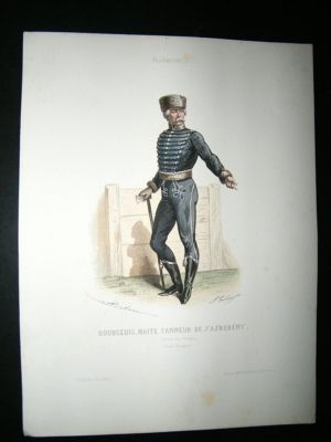 Germany Costume: C1860 Hand Colored Prints (3)