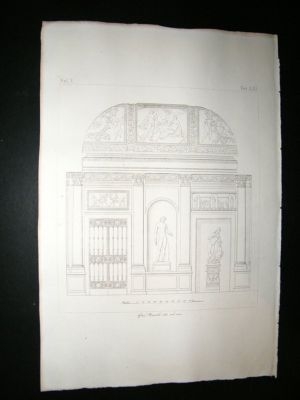 Art of The Vatican: 1829 Lot of 6 Prints. Italy
