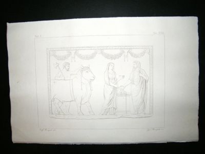 Art of The Vatican: 1829 Lot of 6 Prints. Italy