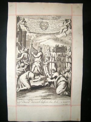 Religious 1690 David before the Ark, Kip & Blome