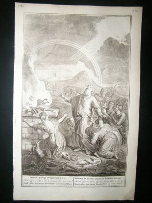 Religious 1720 Noah offered burnt offerings, Folio Prin