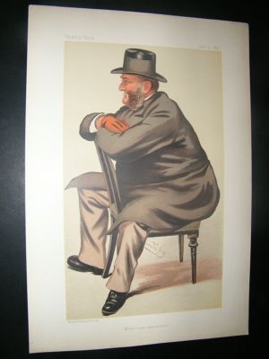 Vanity Fair Print: 1884 Seymour Portman, Turf Devotee
