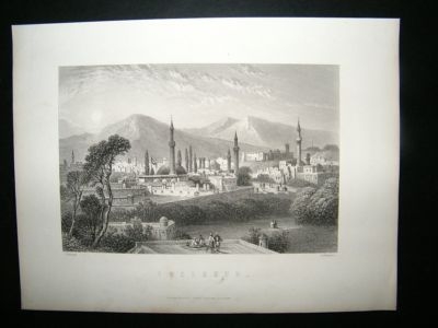 Turkey: 1877 Steel Engraving, Erzeroum Print