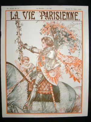 La Vie Parisienne Art Deco Print 1923 Joan of Arc by He