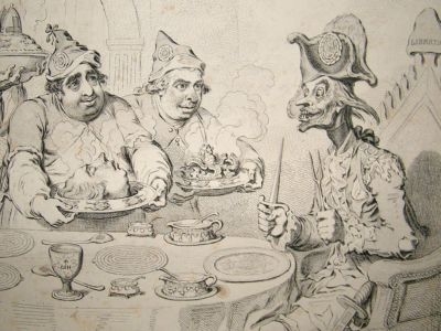 James Gillray Caricature: 1851 Etching 