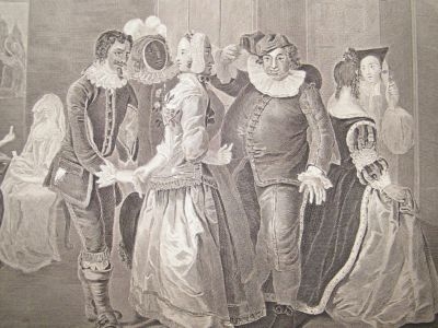 Hogarth: 1822 LG Folio. Royal Masquerade. Heath Ed.