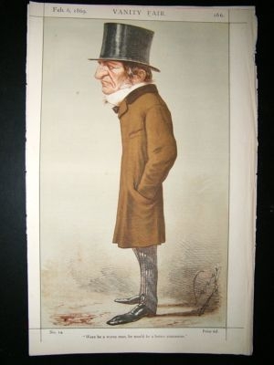 Vanity Fair Print: 1869 William Gladstone, Prime Minist