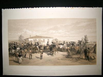 Simpson Crimea 1856 Funeral Cortege of Lord Raglan 5. F