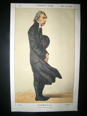 Vanity Fair Print: 1869 Archbishop of Canterbury
