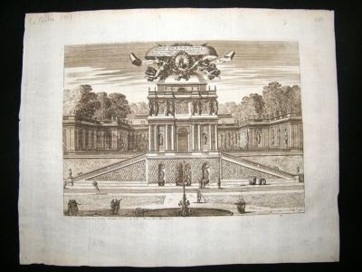 Lepautre: 1751 Folio Architectural Etching.