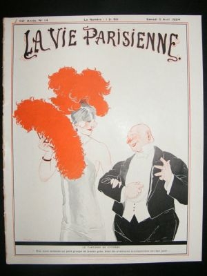 La Vie Parisienne Art Deco Print 1924 Le Tartarin de Cythere by Rene Vincent