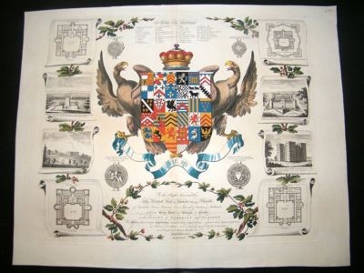 Joseph Edmondson Heraldry C1770 Earl of Egmont HC