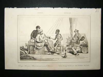 Aborigines & Other Natives:C1850 Steel Engraving.