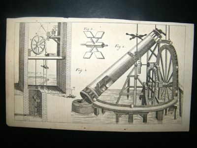 Science And Tech:1747 Water Wheel Pump, Antique Print.