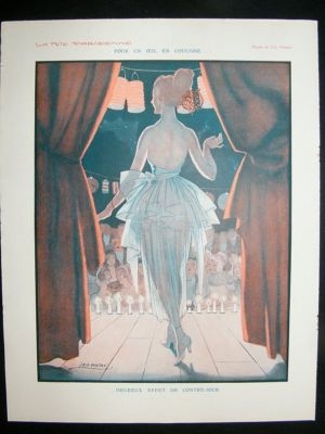 La Vie Parisienne Art Deco Print 1929 by Leo Fontan.