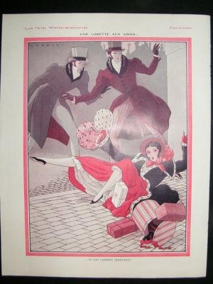 La Vie Parisienne Art Deco Print 1929 Une Lorette Aux A