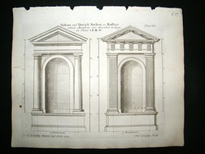 Architecture: 1741 Tuscan & Dorick Niche, Langley Print