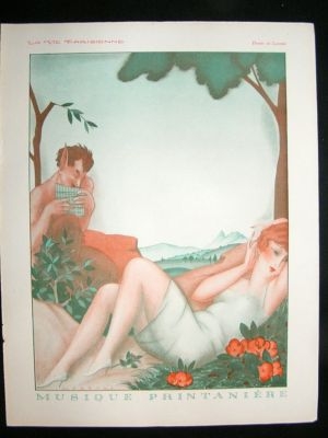 La Vie Parisienne Art Deco Print 1929 Vacances de Paque