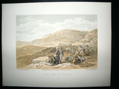 David Roberts Holy Land: C1870 Jacob's Well At Shechem.