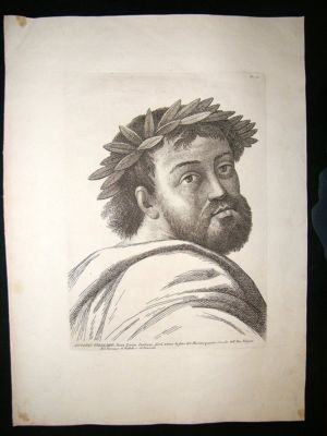 Raphael Study of Heads: 1769 Folio. Antonio Tibaldeo 30. Fidanza