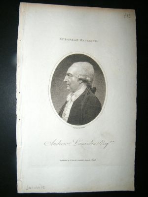 Andrew Lumisden, Jacobite:1798 Portrait.