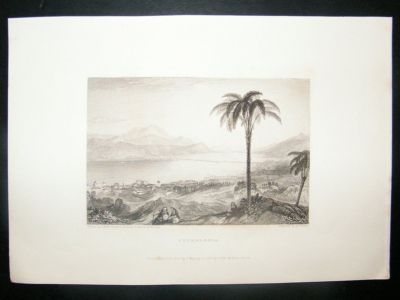 Greece: 1834 Steel Engraving, Kephalonia Print