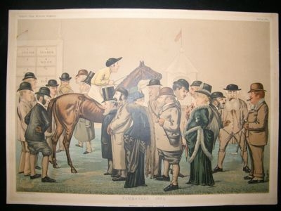 Vanity Fair Double Print: 1885, Newmarket