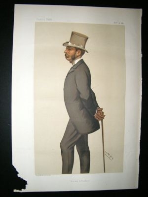 Vanity Fair Print: 1881 Algernon W. Fulke-Greville.