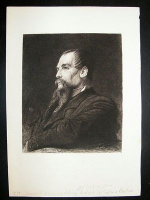 Leopold Fleming etching, 1879, after Sir F. Leighton, '