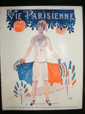 La Vie Parisienne Art Deco Print 1929 Lady with French