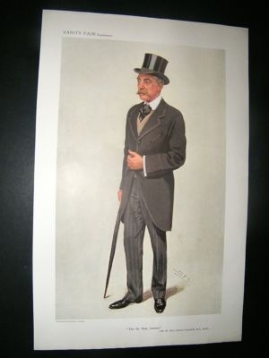 Vanity Fair Print: 1909 James Campbell Caricature