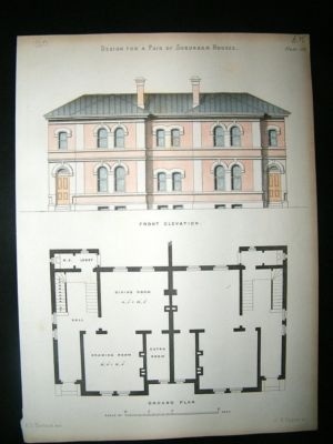 Architecture: 1860 Suburban House Designs, Payne, Hand