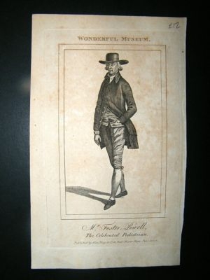 Foster Powell, Celebrated Pedestrian:1804 Portrait.