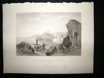 Italy: 1840 Steel Engravings, Calabria Print.