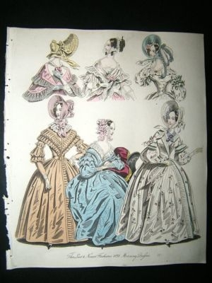 Fashion 1838 Morning Dresses, Hand Col #4