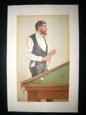 Vanity Fair Print: 1885 John Roberts Junior.  Billiards