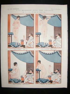 La Vie Parisienne Art Deco Print 1924 Roman Nudes by Kuhn-Regnier