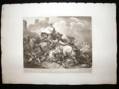 Richard I In Palestine 1804 Folio Antique Print