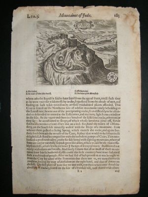 Israel: 1621, Mountains of Judah, Antique print, Sandys