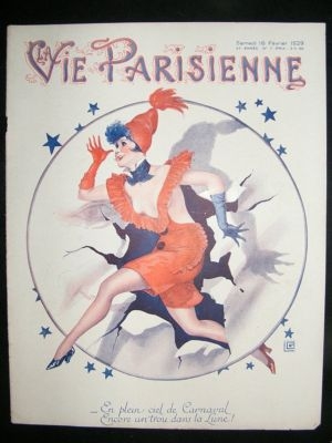 La Vie Parisienne Art Deco Print 1929 Paris Carnaval, b