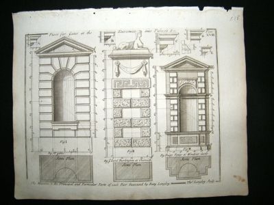 Architecture: 1741 Piers For Gate, Langley Print