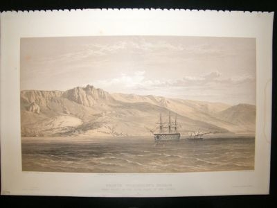 Simpson Crimea 1856 Prince Woronzoff's Palace 38, Ship.