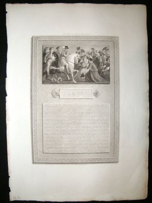Entry of James I into London 1797 Folio Antique Print