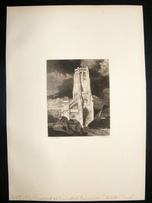 T.S.Townsend etching, 1879, after Bonington, 'A Gothic