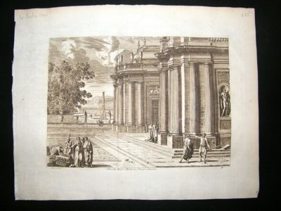 Jean Lepautre 1751 Folio Architecture Etching Print